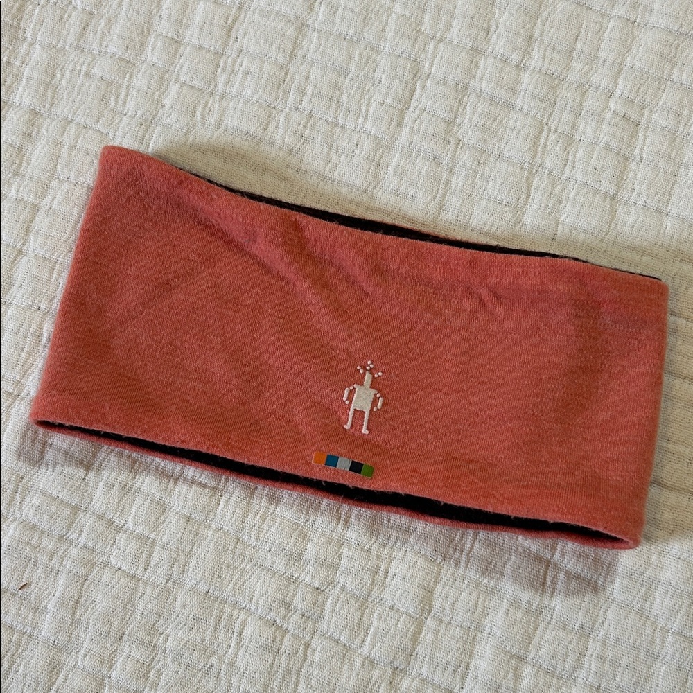 Coral Robot Embroidered Headband